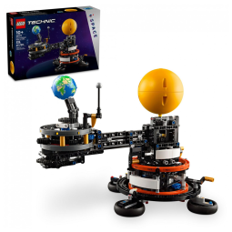 Kit de construção LEGO Technic Planeta Terra e Lua em órbita 526 peças para crianças a partir de 10 anos