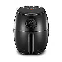 Fritadeira Elétrica AirFryer 2L de Capacidade e Painel de Controle Digital, 1000W, 110V, ELITE GOURMET EAF2612D, Preto