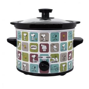 Panela Eletrica Multifuncional 1,8L com Tema Snoopy & Woodstock Appliance e 3 Modos de Calor, 110V 120W, Uncanny Brands, Colorida