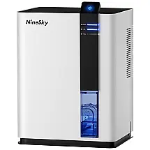 Desumidificador 2.8L até 74 m2 com Desligamento Automático, 110V, NineSky, Branco