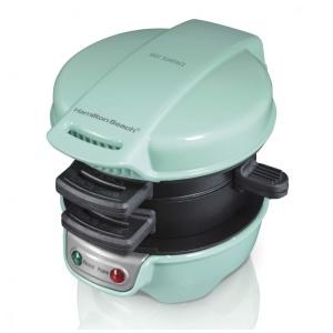 Hamilton Beach Sanduicheira Café da Manhã Menta 110V Anel Cozedor Ovos Removível