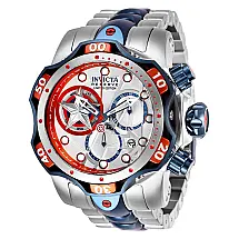 Relgio masculino Marvel Captain America Swiss Ronda Z60 calibre - 52,5 mm. Ao. Azul Escuro 27039