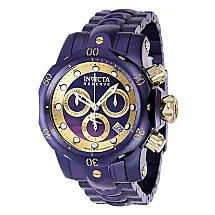 Relógio Feminino Reserve Venom com Mostrador Madrepérola, Invicta 39039, Roxo e Dourado