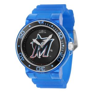 Relgio masculino MLB Miami Marlins - 51,5 mm. Azul. Transparente 43139