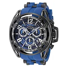 Relgio masculino calibre S1 Rally Swiss Ronda Z60 FE - 53 mm. Preto. Azul 39139