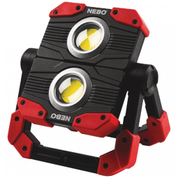 Lanterna Luz de Trabalho LED Portátil OMNI Recarregável e Dobrável com 2000 Lúmens, NEBO WLT 0015, Vermelho