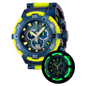 Relógio Masculino Reserve Hyperion, Invicta 37339, Amarelo e Azul Escuro