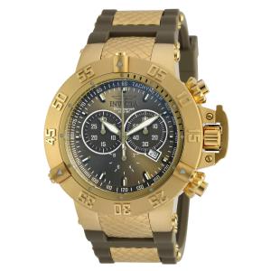Relógio Masculino Subaqua Noma III, Invicta 19339, Dourado e Verde Oliva