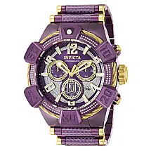 Relgio masculino Jason Taylor 0,45 quilates diamante suo Ronda Z60 calibre - 52 mm. Ouro. Roxo 40439