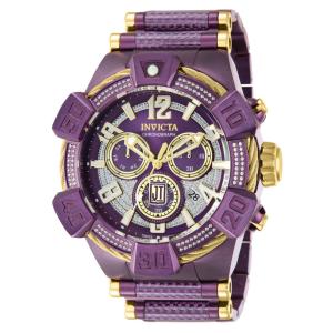 Relgio masculino Jason Taylor 0,45 quilates diamante suo Ronda Z60 calibre - 52 mm. Ouro. Roxo 40439