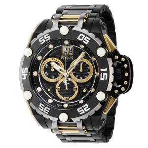 Relógio Masculino Flying Fox, Invicta 38739, Preto, Prata e Dourado