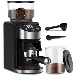 Moedor de Café Elétrico Portátil Gevi com 35 Níveis de Moagem Ajustáveis, 110V 200W Preto