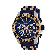 Relógio Masculino Pro Diver, Invicta 33839, Azul e Dourado
