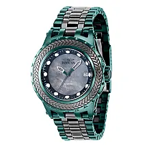 Relgio masculino especializado automtico com mostrador em madreprola - 44 mm. Preto. Verde 37839