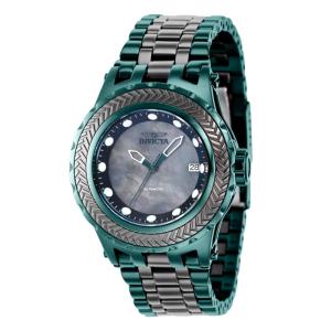 Relgio masculino especializado automtico com mostrador em madreprola - 44 mm. Preto. Verde 37839