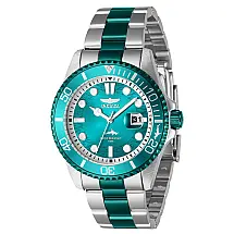 Relgio masculino profissional - 43 mm. Ao. Verde 40939