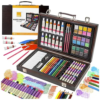 Lápis de Cor Profissional 73pc