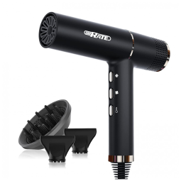 Secador de Cabelo Profissional com 3 Velocidades e 3 Temperaturas, 2000W, 110v, SHRATE 2001, Preto