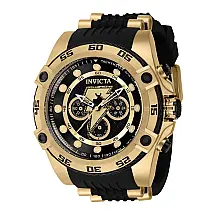 Relgio masculino DC Comics Black Adam - 52 mm. Ouro. Preto 41249