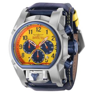 Relgio masculino Bolt Zeus Magnum - 52 mm. Amarelo. Azul escuro 37249