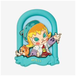 Caixa Surpresa Ímã de Geladeira Série Clássica e Retrô 2º Aniversário MOLLY Caixa Surpresa Pop Mart