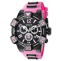 Relgio masculino Jason Taylor Swiss Ronda Z60 calibre - 52 mm. Preto. Rosa ZG-40449