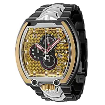 Relógio Masculino de Quartzo Reserve, Invicta 39449, Preto, Prata e Dourado