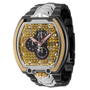 Relógio Masculino de Quartzo Reserve, Invicta 39449, Preto, Prata e Dourado