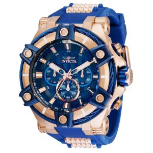 Relógio Masculino de Quartzo Bolt, Invicta 35549, Azul e Ouro Rosa