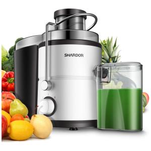 Centrifuga de Frutas 2 Velocidades, Aço Inoxidável, 400W, 110v, SHARDOR, Prateado