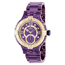 Relgio feminino Subaqua com mostrador em madreprola - 38 mm. Roxo 38749