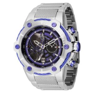 Relógio Masculino Analógico de Quartzo 51,5mm, Invicta Marvel Black Panther 43849, Prata