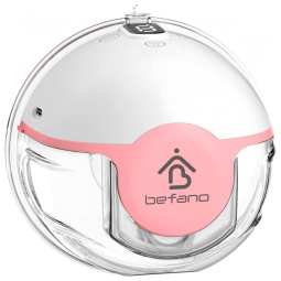 Bomba Tira Leite Unica Elétrica Recarregável com Painel Digital 3 Modos e 9 Níveis de Sucção, BEFANO, Rosa