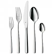 Conjunto de Talheres 30 Peças para 6 Pessoas, Aço Inoxidável Escovado, WMF