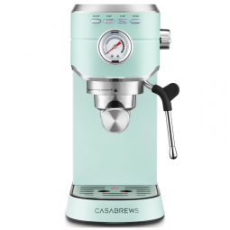Máquina de Café Expresso CASABREWS CM5418 20 Bar, Cappuccino com Vaporizador de Leite, Aço Inoxidável, 1350W, Verde Pastel, 3,4 litros