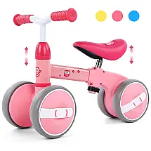 Bicicleta sem Pedal Infantil para Bebês de 1 a 3 anos, PERADIX P470636, Rosa