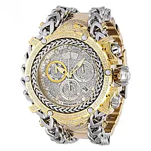 Relógio Masculino Reserve Gladiator 2,92 quilates com Diamante, Invicta 35059, Dourado e Prata