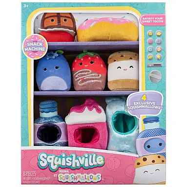 Kit 4 Pelúcias Squishmallows de