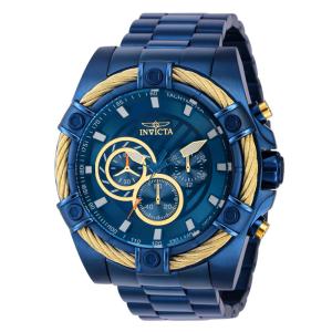 Relógio Masculino com Pulseira de Aço Inoxidável, Invicta Bolt, Azul 38959