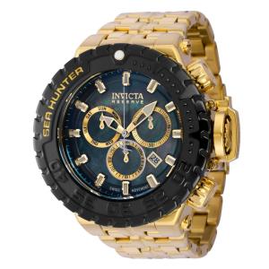 Relgio masculino reserva Sea Hunter Swiss Ronda Z60 calibre com mostrador madreprola - 57 mm. Ouro 39959