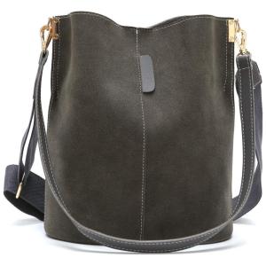 ZocilorBolsa Feminina de Ombro Mensageira, Couro Sintético, Cinza