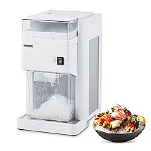 Máquina de Raspar Gelo VEVOR WF-B166 1,8L 300W Lâminas Inox 130kg/h Branca 110V