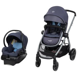 Carrinho de Bebê com Cadeira para Carro 5 em 1 Maxi Cosi Zelia, Preto
