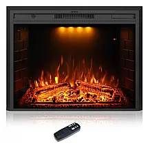 Lareira Elétrica Dreamflame 90x69cm 1500W Chamas LED Timer Embutir 110V