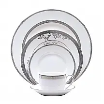 Aparelho de Jantar Vera Wang Wedgwood Vera Lace 20 Peças Bone China Serviço para 4