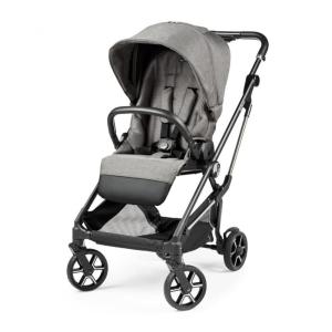 Carrinho de Bebê com Assento Grande, Confortável e Reclinável, Peg Perego Vivace, Cinza