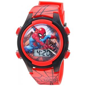 Relógio Digital de Quartzo para Crianças de 5 até 15 Anos, Accutime Spider Man SPD3515A, Vermelho