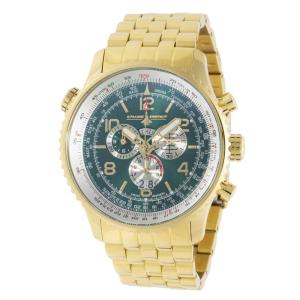 Chase Durer Flight Commander Swiss Ronda 5050.C Calibre Relógio Masculino - 49,5 mm. Ouro CDW-0069