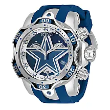 Relgio masculino calibre NFL Dallas Cowboys Swiss Ronda Z60 - 52,5 mm. Ao. Azul 33069