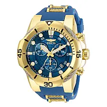 Relógio Masculino de Quartzo Bolt, Invicta 31169, Azul e Dourado